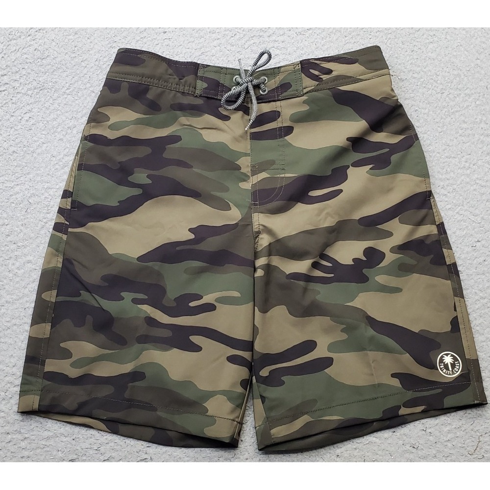 Trinity Coast Swim Trunks Shorts Mens S Multi Camo Mesh Liner Quick Dry UPF 50